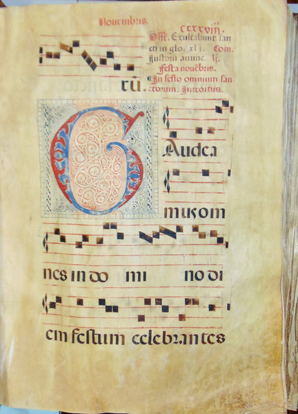 Cantoral de Missas de todo del año - illuminated Latin music book