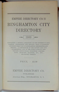 Empire Directory Co.'s Binghamton City Directory 1909 [also Lestershire and Endicott]