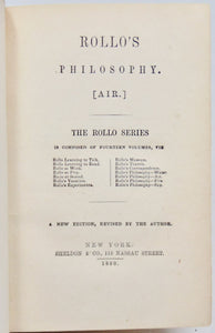 Abbott, Jacob. Rollo's Philosophy: Air