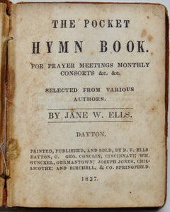 Ells, Jane W. The Pocket Hymn Book for Prayer Meetings, Monthly Consorts, &c