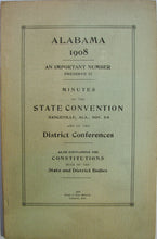 Load image into Gallery viewer, 1908 Alabama Congregational Convention Report