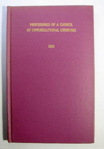 1859 Council Proceedings Church of the Puritans, NYC, Abolitionist Schism