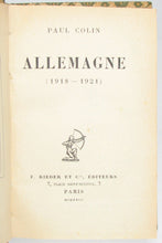 Load image into Gallery viewer, Colin, Paul. Allemagne (1918-1921)