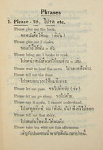 Load image into Gallery viewer, Eakin, Paul A. Phrase Book, English-Thai