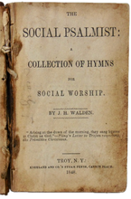 Load image into Gallery viewer, Walden. The Social Psalmist rare Baptist hymnal (1848)