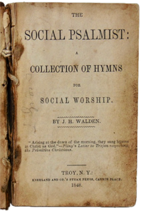 Walden. The Social Psalmist rare Baptist hymnal (1848)