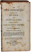Load image into Gallery viewer, Myers. The Zion Songster: Camp Meeting &amp; Revival Hymnal