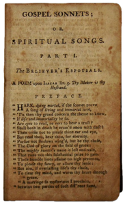 Erskine, Ralph. Gospel Sonnets; or, Spiritual Songs (1785)