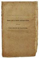 Beckwith, G. C. A Dissuasive from Controversy respecting the Mode of Baptism