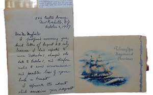 Lorenz, Lincoln. The Life of Sidney Lanier [signed with ALS & Christmas card]