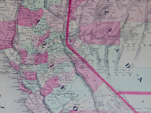 Load image into Gallery viewer, [MAP] Johnson&#39;s California, with Territories of Utah, Nevada, Colorado, New Mexico, and Arizona