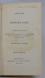 1850 American Cottage Life, poetry with gorgeous lithographs by B. F. Nutting