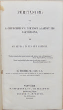 Load image into Gallery viewer, Puritanism: or, A Churchman&#39;s Defence against its Aspersions &amp; Persecutions