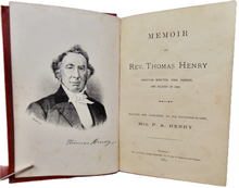 Load image into Gallery viewer, Thomas Henry (1798-1879) Canadian Christian Conference Memoir