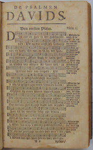 1750 Het Nieuwe Testament & 1765 De CL. Psalmen Des Propheten Davids