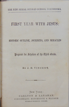 Load image into Gallery viewer, First Year with Jesus: History, Journeys, and Miracles (1867) Bible Studies