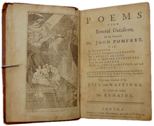 Load image into Gallery viewer, Poems upon Several Occasions, By the Reverend Mr. John Pomfret (1756)