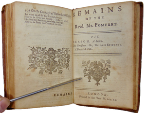 Poems upon Several Occasions, By the Reverend Mr. John Pomfret (1756)