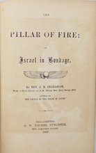 Load image into Gallery viewer, Ingraham. The Pillar of Fire: or, Israel in Bondage (1863)