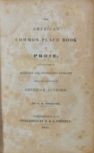 Load image into Gallery viewer, The American Common-Place Book of Prose, Extracts from American Authors