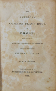 The American Common-Place Book of Prose, Extracts from American Authors