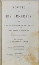 Load image into Gallery viewer, Kossuth and His Generals: with A Brief History of Hungary (1852)