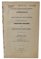 Surviving Revolutionary Officers: A Petition before Congress for their Support