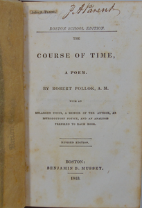 Robert Pollock (1798-1827) A Course of Time, Presbyterian, Destiny of Men
