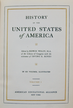 Load image into Gallery viewer, History of the United States of America, in Six Volumes, fully illustrated