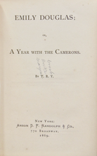 Load image into Gallery viewer, Emily Douglas; or, A Year with the Camerons 1869 Christian Story