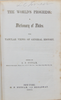 The World's Progress: Dictionary of Dates, with Tabular Views of General History