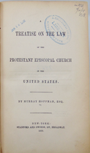 Load image into Gallery viewer, A Treatise on the Law of the Protestant Episcopal Church in United States 1850