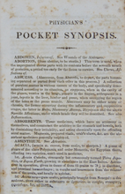 Load image into Gallery viewer, The Physician&#39;s Pocket Synopsis (1833)