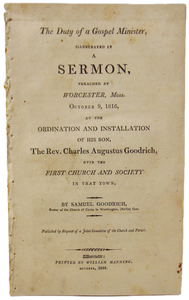 The Duty of a Gospel-Minister, 1816 Ordination Sermon, Samuel Goodrich
