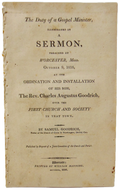 The Duty of a Gospel-Minister, 1816 Ordination Sermon, Samuel Goodrich