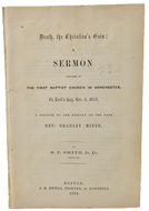 Death, the Christian's Gain: 1854 Baptist Funeral Sermon