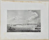 [ENGRAVING] Philadelphia with river in the foreground, sailing ships 1846