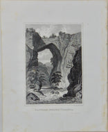 [ENGRAVING] Natural Bridge, Virginia (1846)