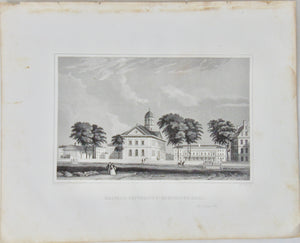 [ENGRAVING] Harvard University, Cambridge, Mass. 1846