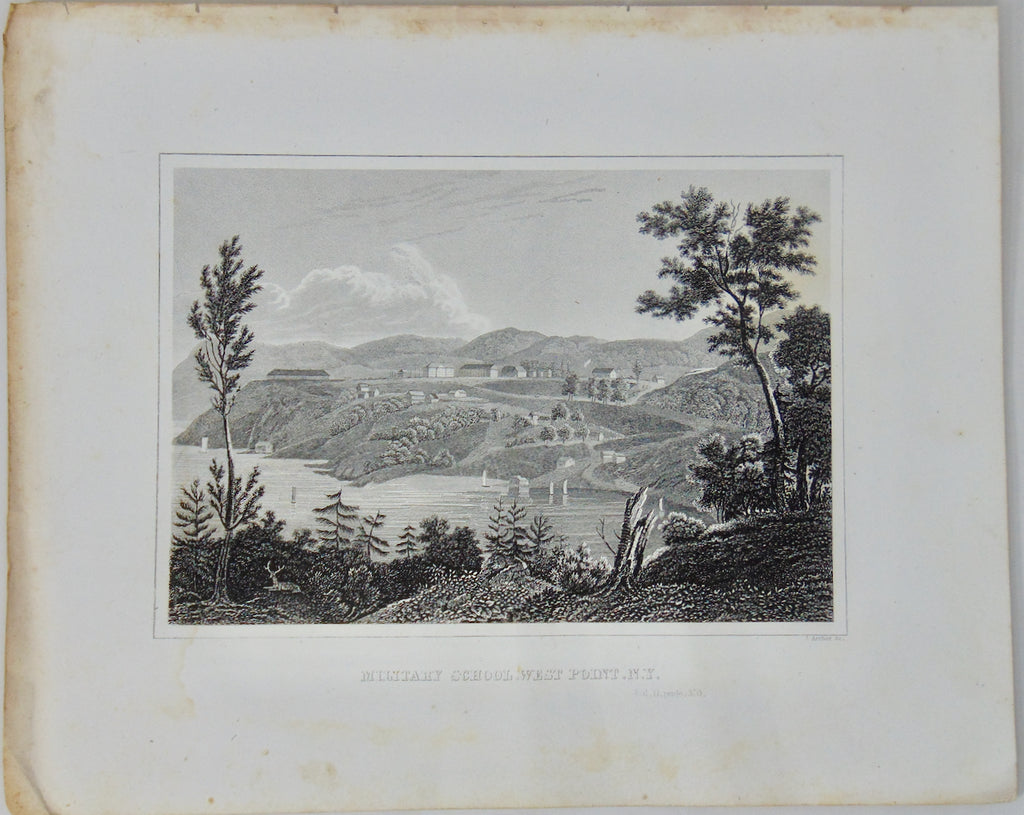 [ENGRAVING] Military School, West Point, N. Y.   1846