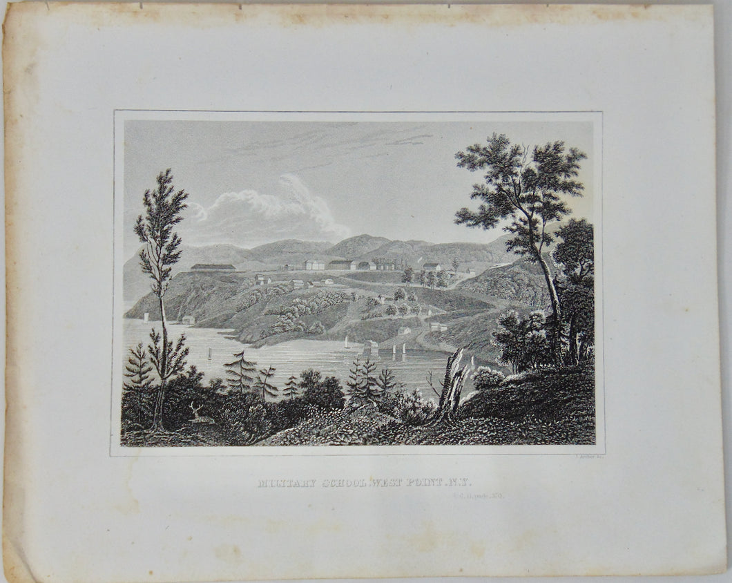 [ENGRAVING] Military School, West Point, N. Y.   1846