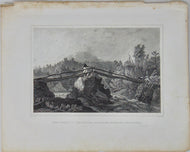 [ENGRAVING] Head Waters of the Juniata Allegheny Mountains, Pennsylvania 1846