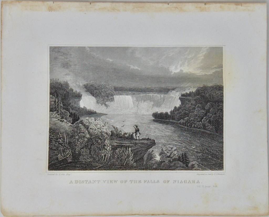 [ENGRAVING] A Distant View of the Falls of Niagara. 1846