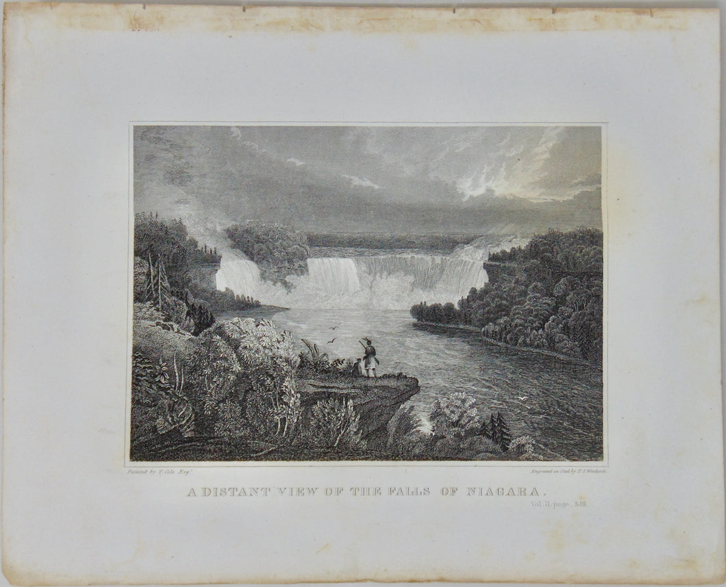 [ENGRAVING] A Distant View of the Falls of Niagara. 1846