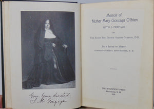 Memoir of Mother Mary Gonzaga O'Brien, Early New Hampshire Missions