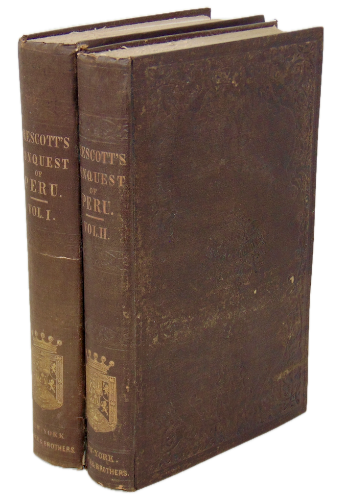 Prescott. History of the Conquest of Peru, with a View of the Incas (2 vol set)