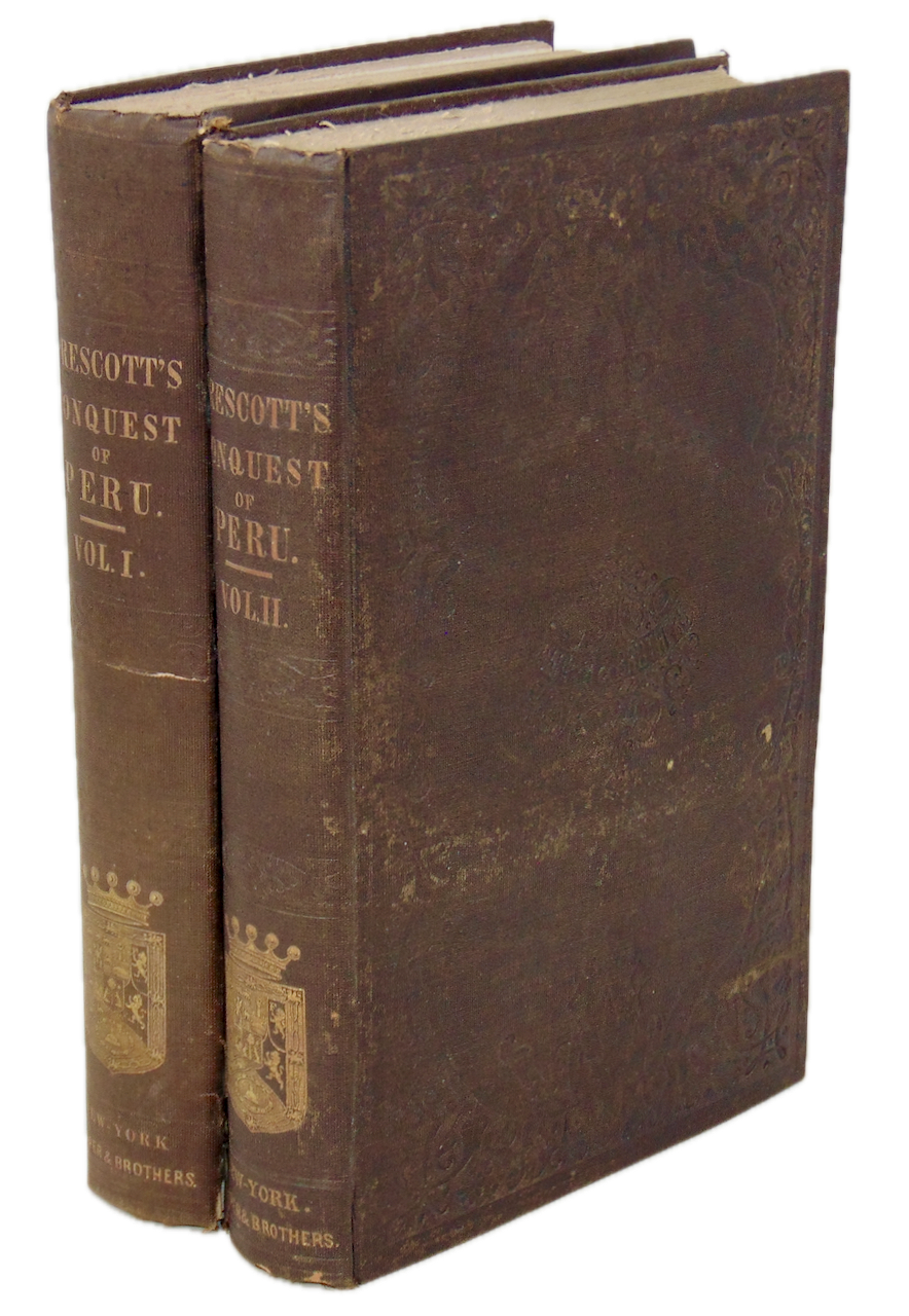 Prescott. History of the Conquest of Peru, with a View of the Incas (2 vol set)