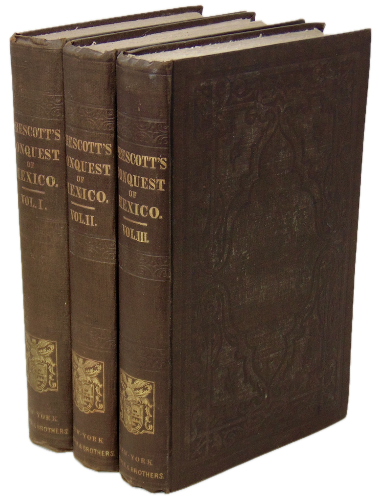 Prescott. History of the Conquest of Mexico (3 vol set)