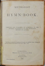 Load image into Gallery viewer, A Methodist Hymn-Book: General Conference of the Methodist Church of Canada 1880