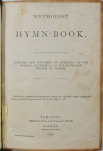 A Methodist Hymn-Book: General Conference of the Methodist Church of Canada 1880